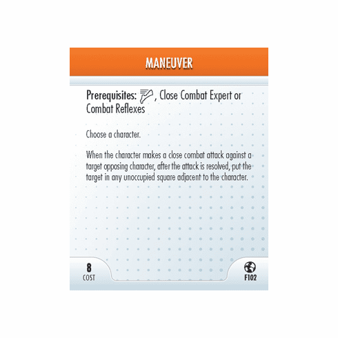 DC Heroclix Crisis Maneuver Feat Card