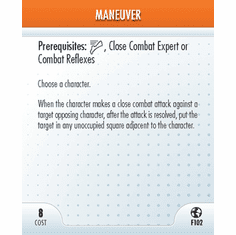 DC Heroclix Crisis Maneuver Feat Card