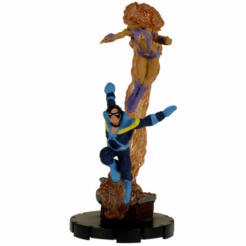 DC Heroclix Crisis Nightwing and Starfire Super Rare Figure
