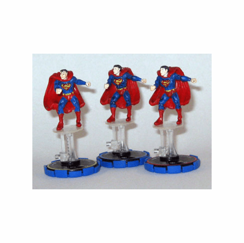 DC Heroclix Hypertime Superman REV set #109 #110 #111
