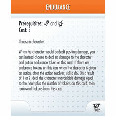 DC Heroclix Justice League Endurance Feat Card
