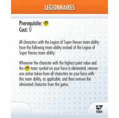 DC Heroclix Justice League Legionnaires Feat Card