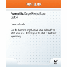 DC Heroclix Justice League Point Blank Feat Card