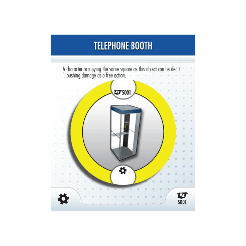 DC Heroclix Justice League Telephone Booth Special Object