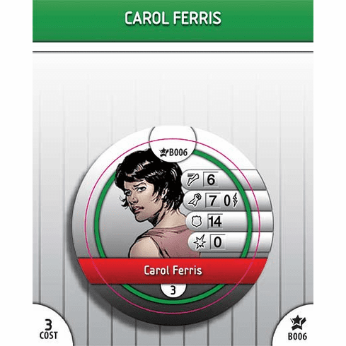 DC Heroclix Legacy Carol Ferris Bystander Token