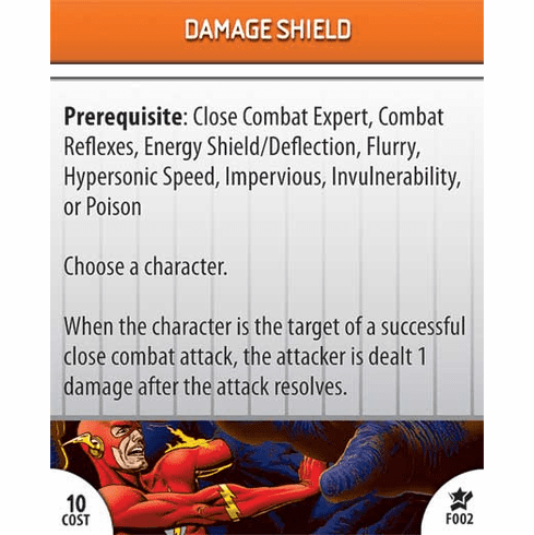 DC Heroclix Legacy Damage Shield Feat Card