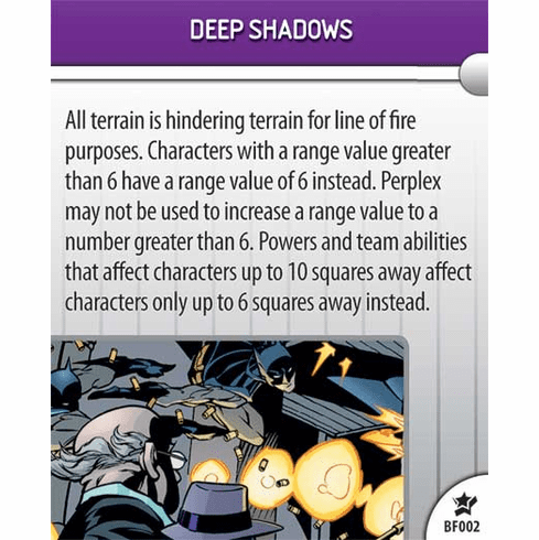 DC Heroclix Legacy Deep Shadows Battlefield Condition Card