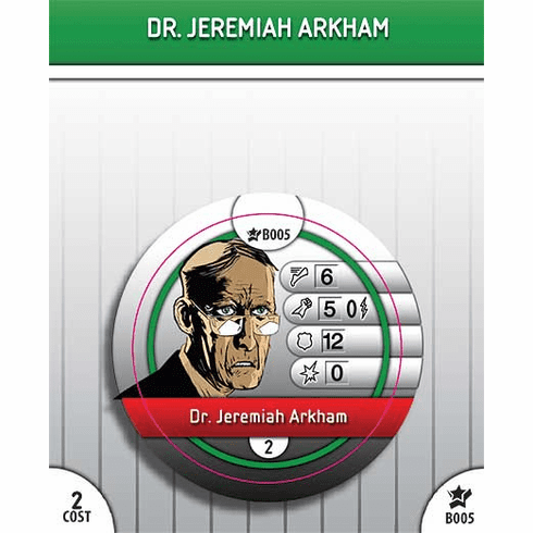 DC Heroclix Legacy Dr. Jeremiah Arkham Bystander Token