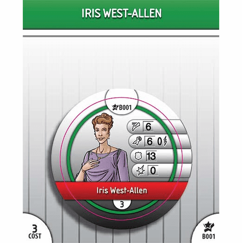DC Heroclix Legacy Iris West-Allen Bystander Token