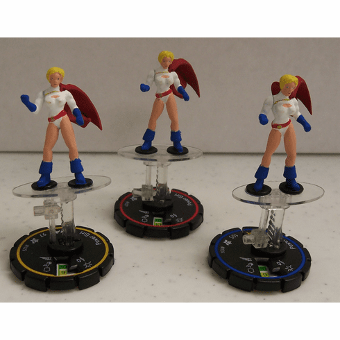 DC Heroclix Legacy Power Girl REV Set #025 #026 #027