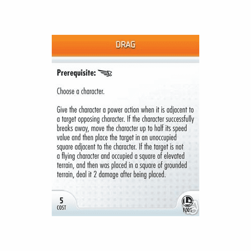 DC Heroclix Legion of Super Heroes Drag Feat Card