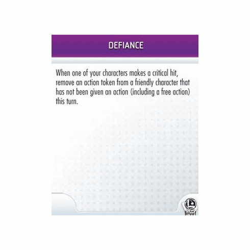 DC Heroclix Legion of Super Heroes Starter Game Defiance Battlefield Condition Card