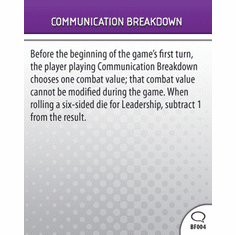 DC Heroclix Origin Communication Breakdown Battlefield Condition Card