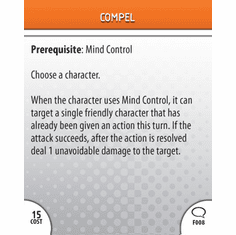 DC Heroclix Origin Compel Feat Card