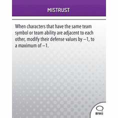 DC Heroclix Origin Mistrust Battlefield Condition Card