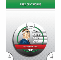 DC Heroclix Origin President Horne Bystander Token