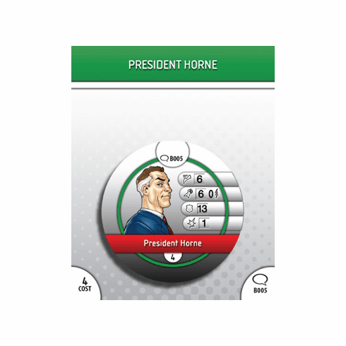 DC Heroclix Origin President Horne Bystander Token