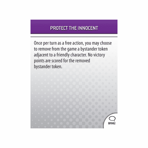 DC Heroclix Origin Protect The Innocent Battlefield Condition Card