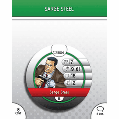 DC Heroclix Origin Sarge Steel Bystander Token