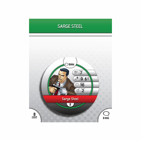DC Heroclix Origin Sarge Steel Bystander Token