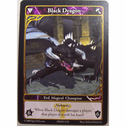 EPIC Tcg Black Dragon Prize Card