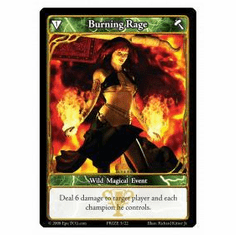 EPIC Tcg Burning Rage Prize Card