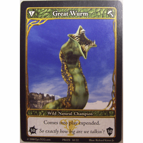 EPIC Tcg Great Wurm Prize Card