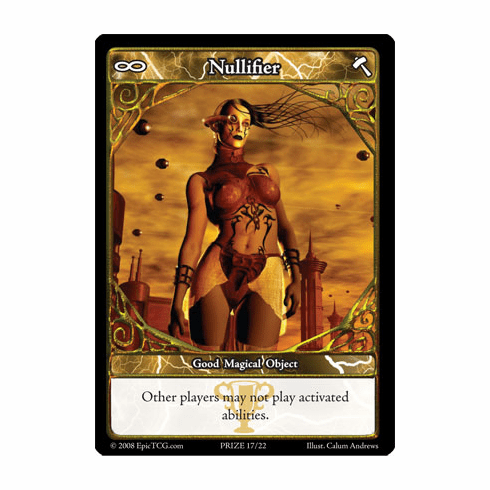 EPIC Tcg Nullifier Prize Card