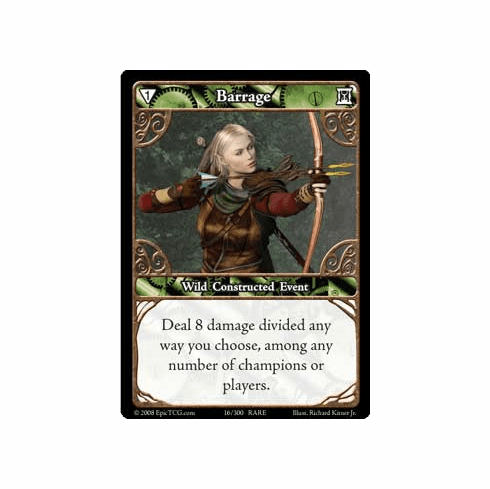 EPIC Tcg Single Barrage Card