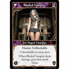 EPIC Tcg Single Bladed Vampire Card