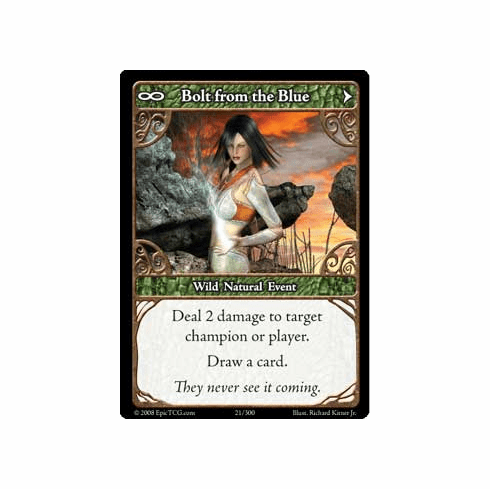 EPIC Tcg Single Bolt from the Blue Card