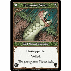 EPIC Tcg Single Burrowing Wurm Card