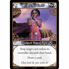 EPIC Tcg Single Can't or Won't Card