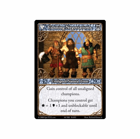 EPIC Tcg Single Cunning Negotiations Card