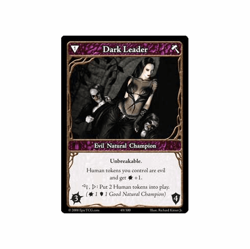 EPIC Tcg Single Dark Leader Card