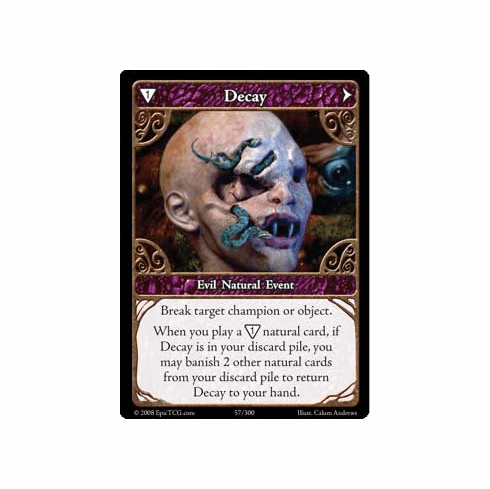 EPIC Tcg Single Decay Card