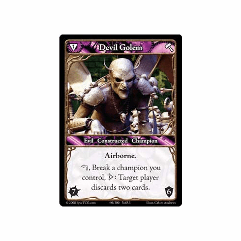 EPIC Tcg Single Devil Golem Card