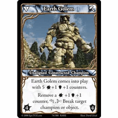 EPIC Tcg Single Earth Golem Card