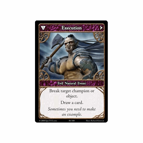 EPIC Tcg Single Execution Card