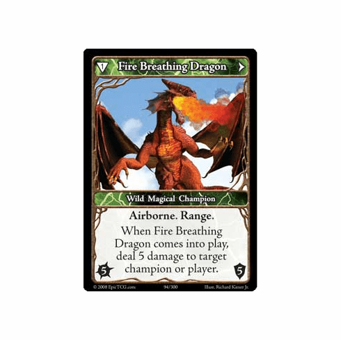 EPIC Tcg Single Fire Breathing Dragon Card