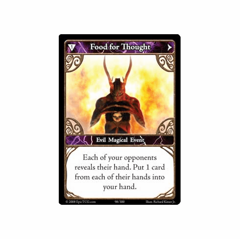 EPIC Tcg Single Food For Thought Card
