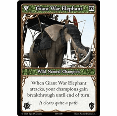 EPIC Tcg Single Giant War Elephant Card