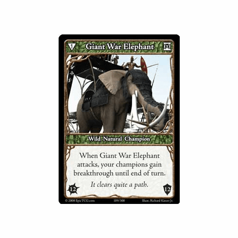 EPIC Tcg Single Giant War Elephant Card