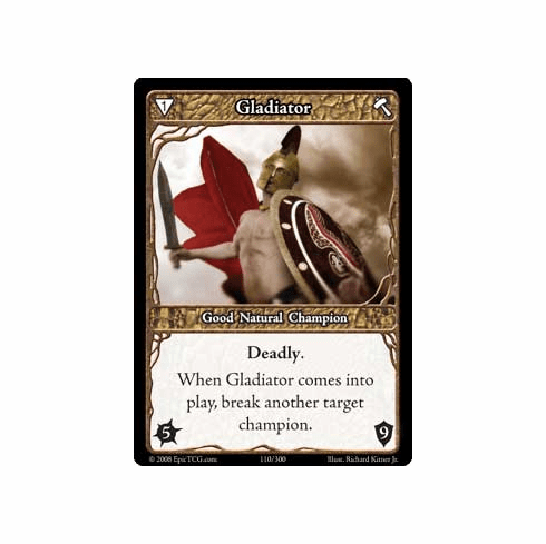 EPIC Tcg Single Gladiator Card