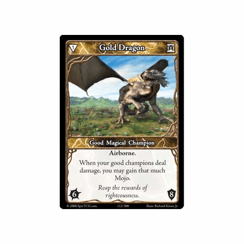 EPIC Tcg Single Gold Dragon Card