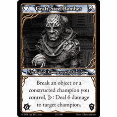 EPIC Tcg Single Graft Steel Bomber Card