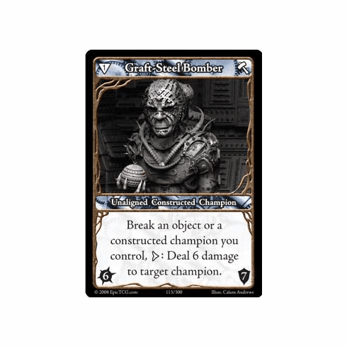 EPIC Tcg Single Graft Steel Bomber Card