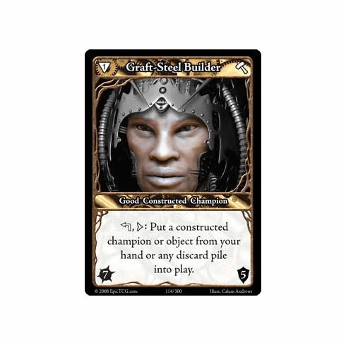 EPIC Tcg Single Graft Steel Builder Card