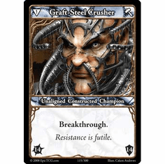 EPIC Tcg Single Graft Steel Crusher Card