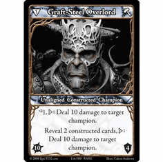 EPIC Tcg Single Graft Steel Overlord Card